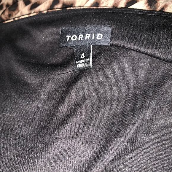 torrid leopard asymmetrical dress size 4 x - Picture 5 of 5